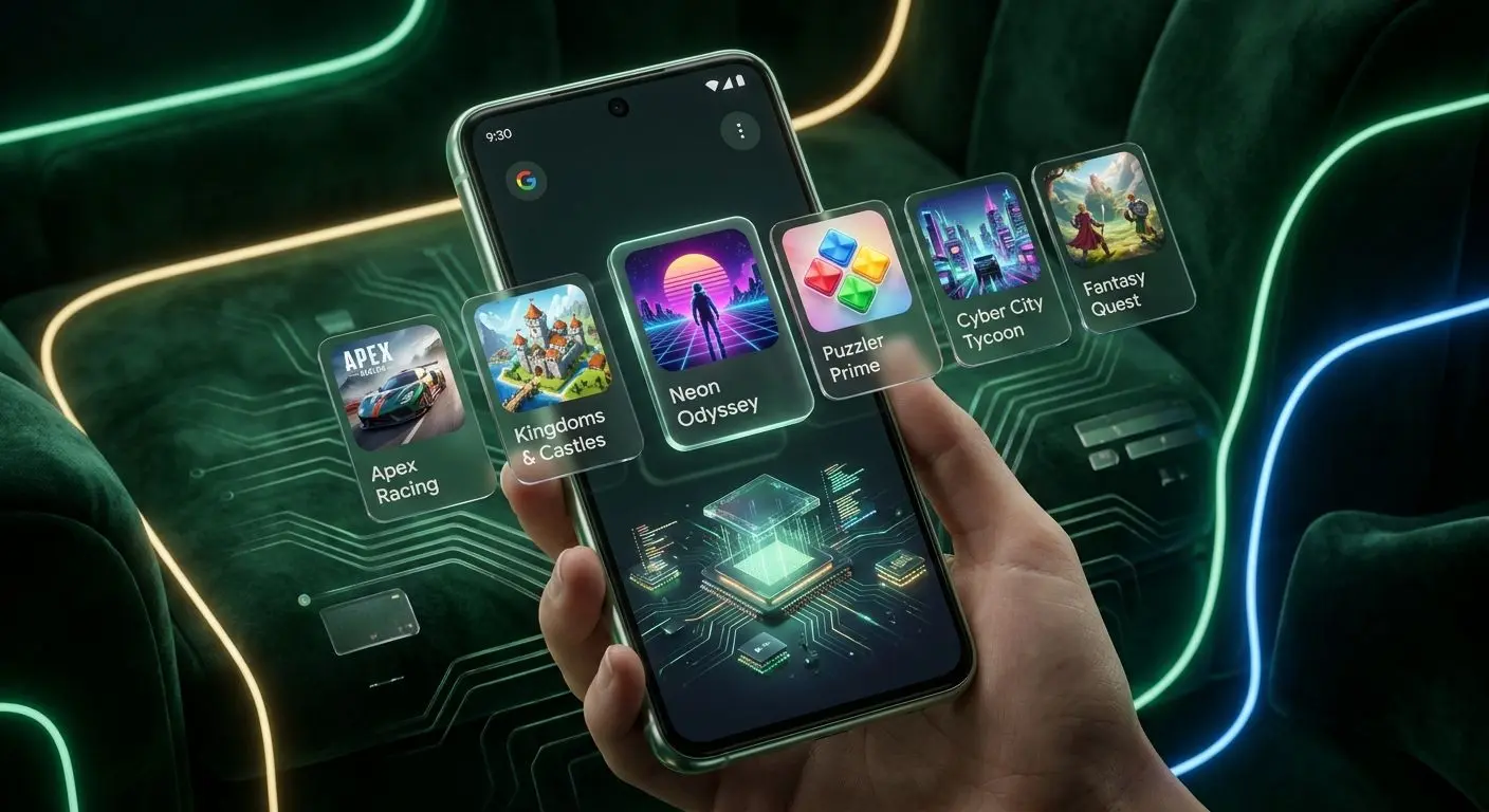 Variedade de jogos na app Android Solverde