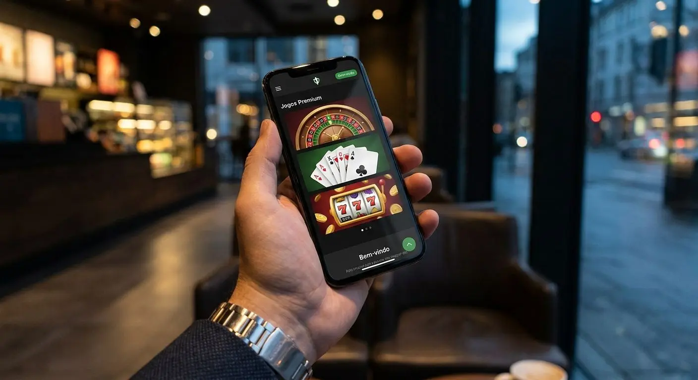 Colagem de jogos no telem&oacute;vel com roleta cartas e slots
