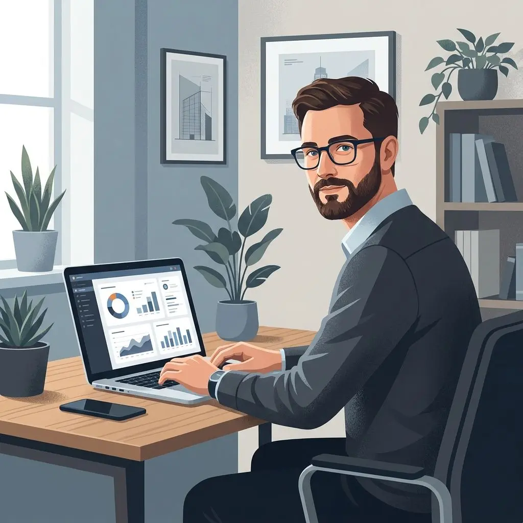 Avatar ilustrado de autor especialista em análise digital